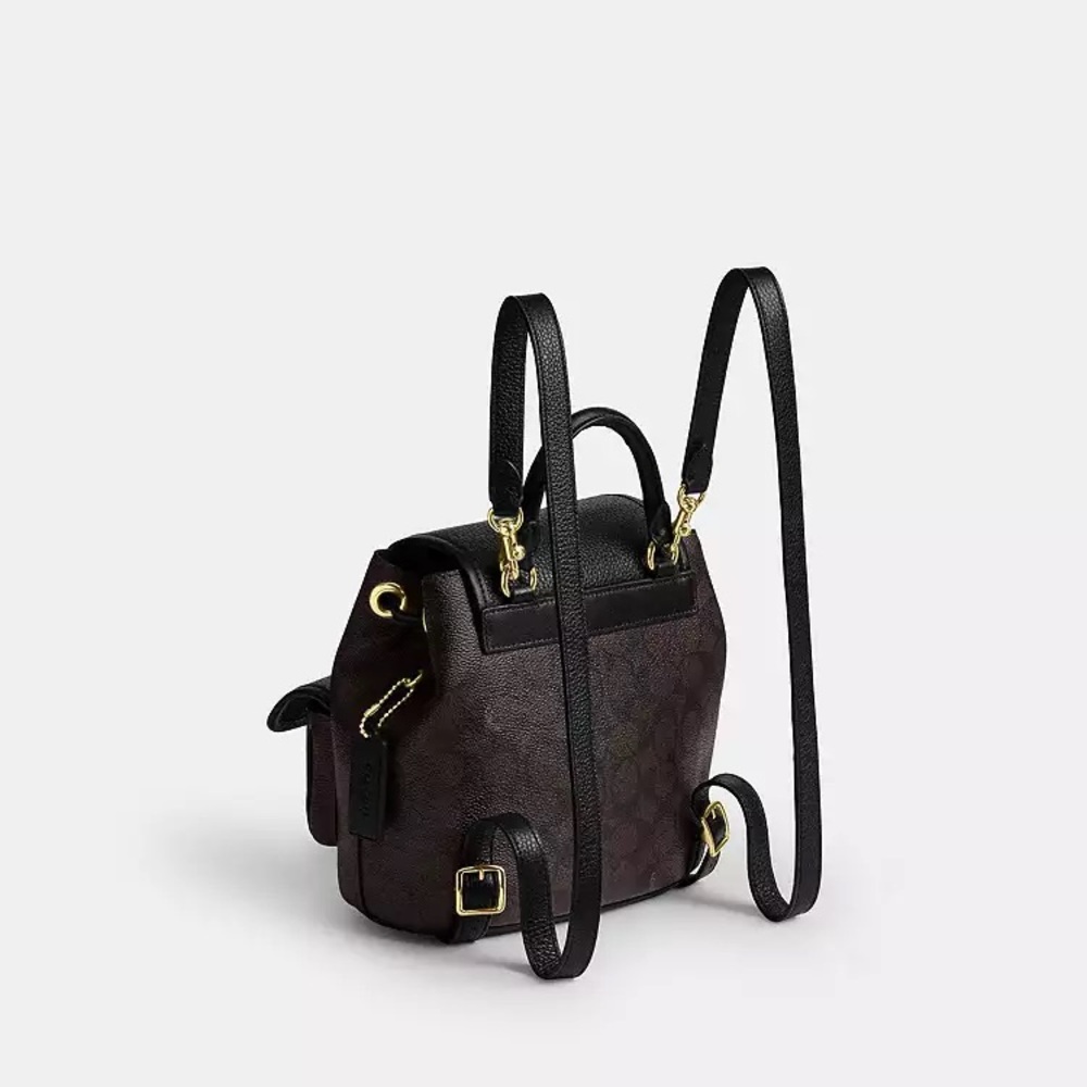 ‼️last one‼️NWT！COACH Hadley Backpack In Signature Canvas（CBH10）fast shipping - Picture 9 of 12